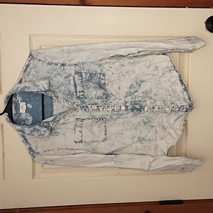 Thread+Supply Tencel Button Down Acid Washed Shirt